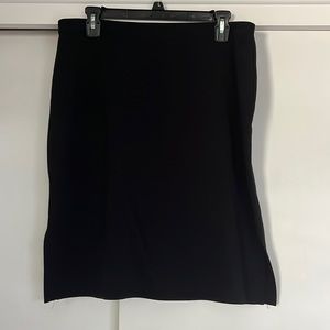 Black mini skirt